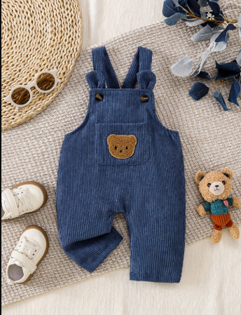 Overol de moda para bebé y niño pequeño con orejas 3D